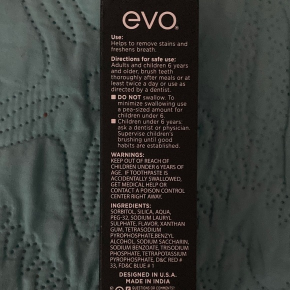 Evo Purple Toothpaste - Picture 3 of 3